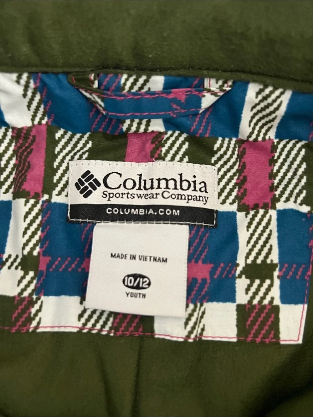 Columbia Youth 10/12 Waterproof Insulated Plaid Snow Pants
